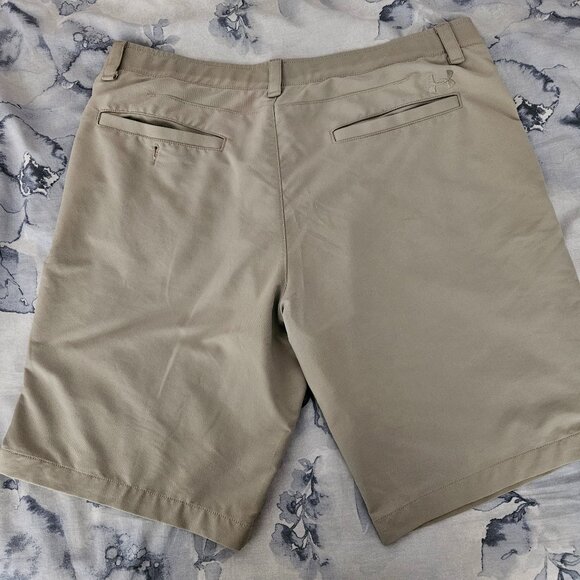 Men's - Under Armour Heatgear shorts - tan - Picture 4 of 6